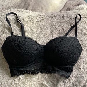 Black Lace Bra